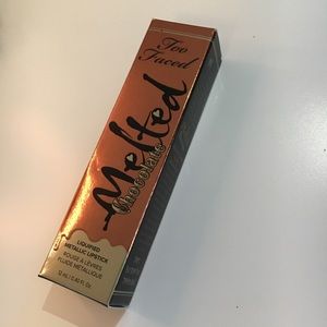 Too Faced melted chocolate metallic lipstick